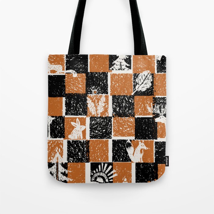 Black Forest check Tote Bag Gallery Image 1