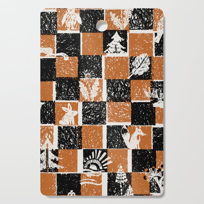Black Forest check Cutting Board Gallery Image 1