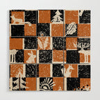 Black Forest check Wood Wall Art Gallery Image 1