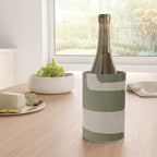 Olive Green Black Abstract Modern Artwork Wine Chiller Gallery Image 4