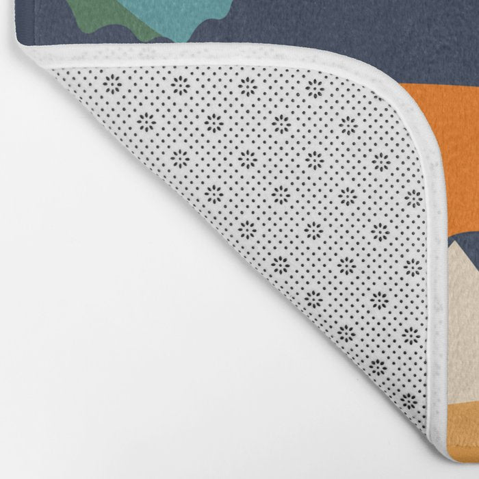 Abstract nature field landscape art Bath Mat Gallery Image 2