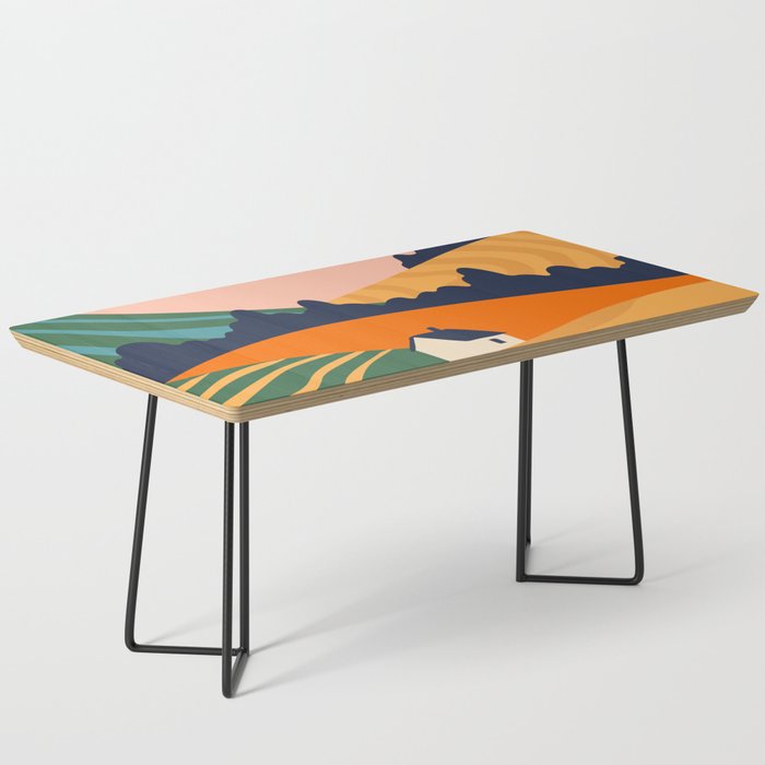Abstract nature field landscape art Coffee Table Gallery Image 1
