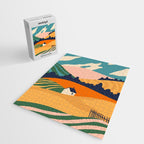 Abstract nature field landscape art Jigsaw Puzzle Gallery Image 2