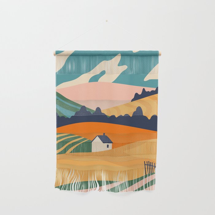Abstract nature field landscape art Wall Hanging Gallery Image 1