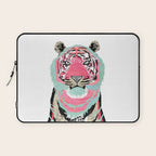 Pink Tiger Laptop Sleeve Gallery Image 1