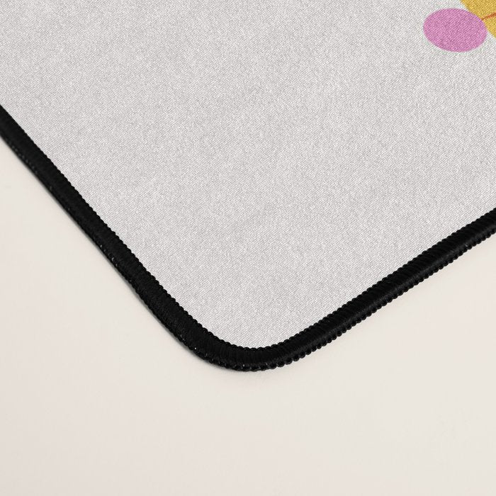 Retro Suns - Pink and Yellow Desk Mat Gallery Image 4