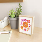 Retro Suns - Pink and Yellow Mini Art Print Gallery Image 2