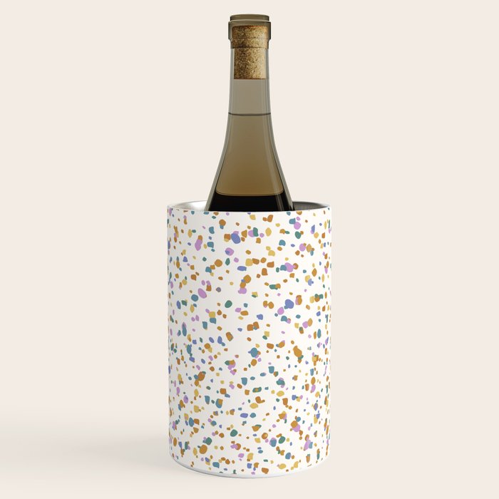 Festive Speckled Dot Pattern - Retro Rainbow Wine Chiller Gallery Image 2