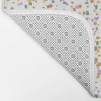 Festive Speckled Dot Pattern - Retro Rainbow Bath Mat Gallery Image 2