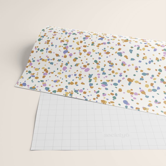 Festive Speckled Dot Pattern - Retro Rainbow Wrapping Paper Gallery Image 2