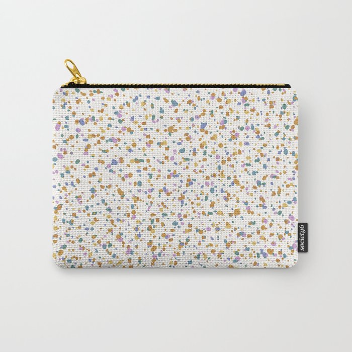 Festive Speckled Dot Pattern - Retro Rainbow Carry All Pouch Gallery Image 1