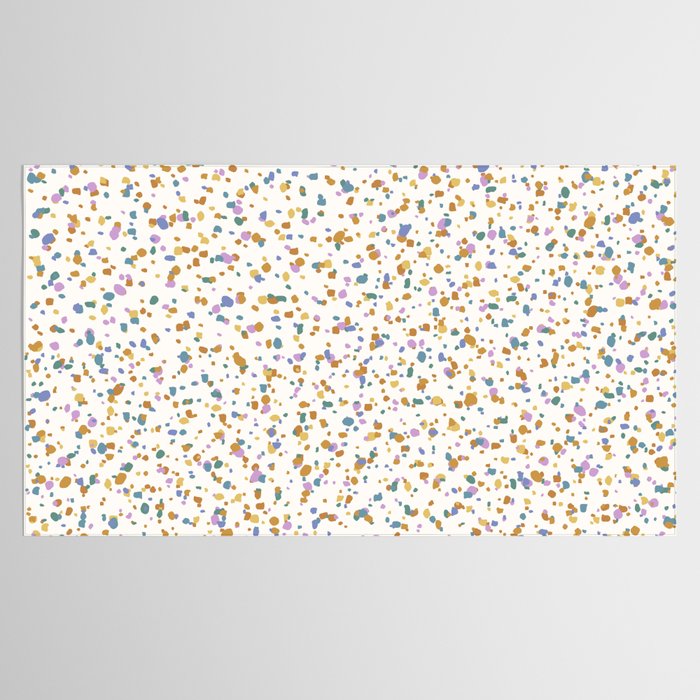 Festive Speckled Dot Pattern - Retro Rainbow Tablecloth Gallery Image 2