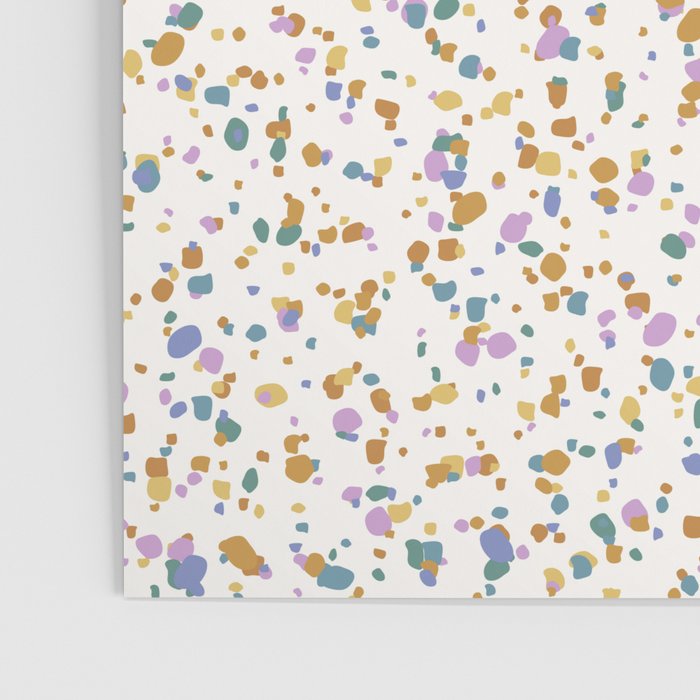 Festive Speckled Dot Pattern - Retro Rainbow Poster Gallery Image 3