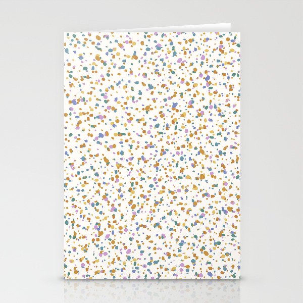 Festive Speckled Dot Pattern - Retro Rainbow Stationery Card Gallery Image 2