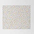 Festive Speckled Dot Pattern - Retro Rainbow Throw Blanket Gallery Image 2