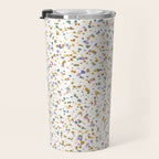 Festive Speckled Dot Pattern - Retro Rainbow Travel Mug Gallery Image 3