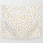Festive Speckled Dot Pattern - Retro Rainbow Wall Tapestry Gallery Image 4