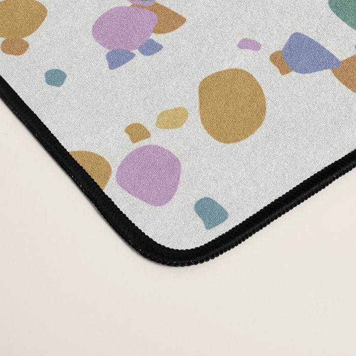 Festive Speckled Dot Pattern - Retro Rainbow Desk Mat Gallery Image 4