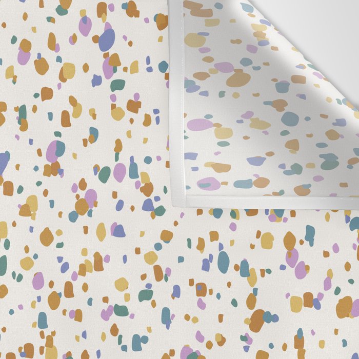 Festive Speckled Dot Pattern - Retro Rainbow Wall Tapestry Gallery Image 3