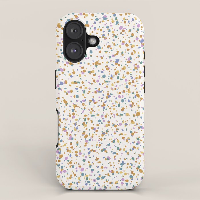 Festive Speckled Dot Pattern - Retro Rainbow iPhone Case Gallery Image 1