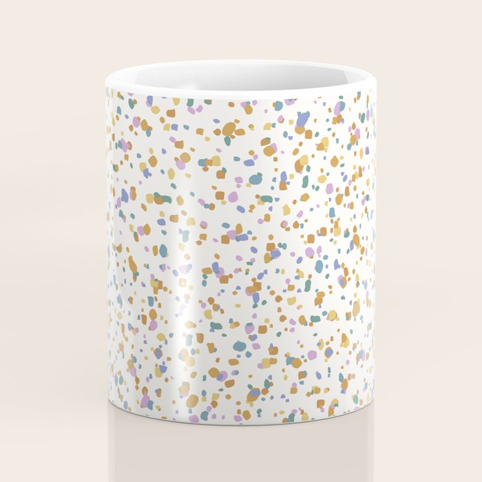 Festive Speckled Dot Pattern - Retro Rainbow Coffee Mug Gallery Image 4
