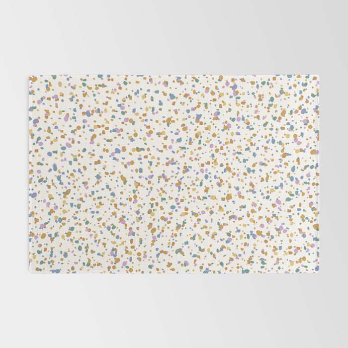 Festive Speckled Dot Pattern - Retro Rainbow Rug Gallery Image 2