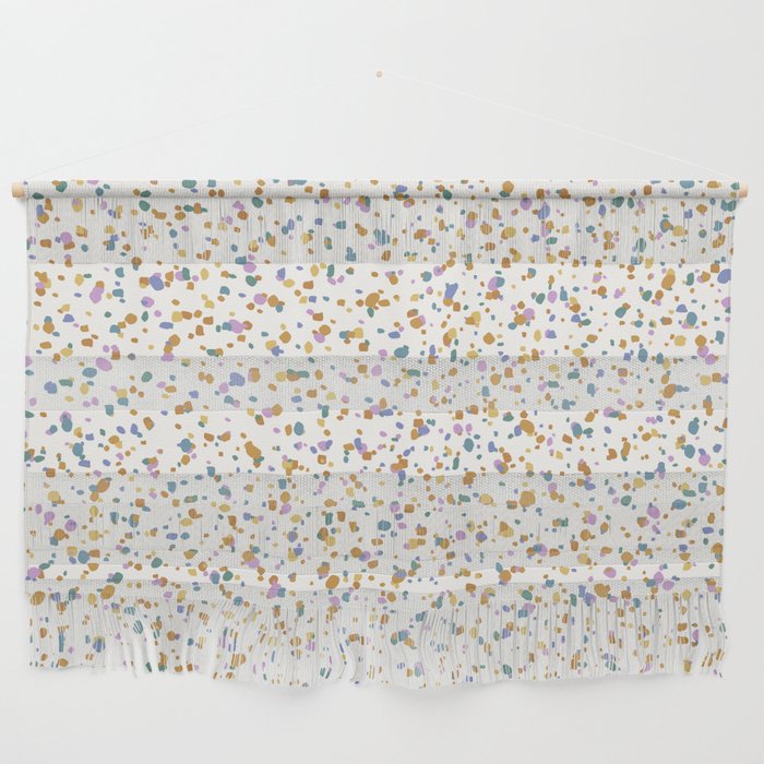 Festive Speckled Dot Pattern - Retro Rainbow Wall Hanging Gallery Image 1