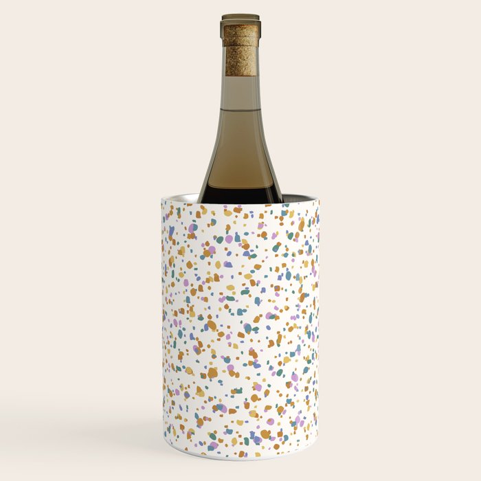 Festive Speckled Dot Pattern - Retro Rainbow Wine Chiller Gallery Image 3