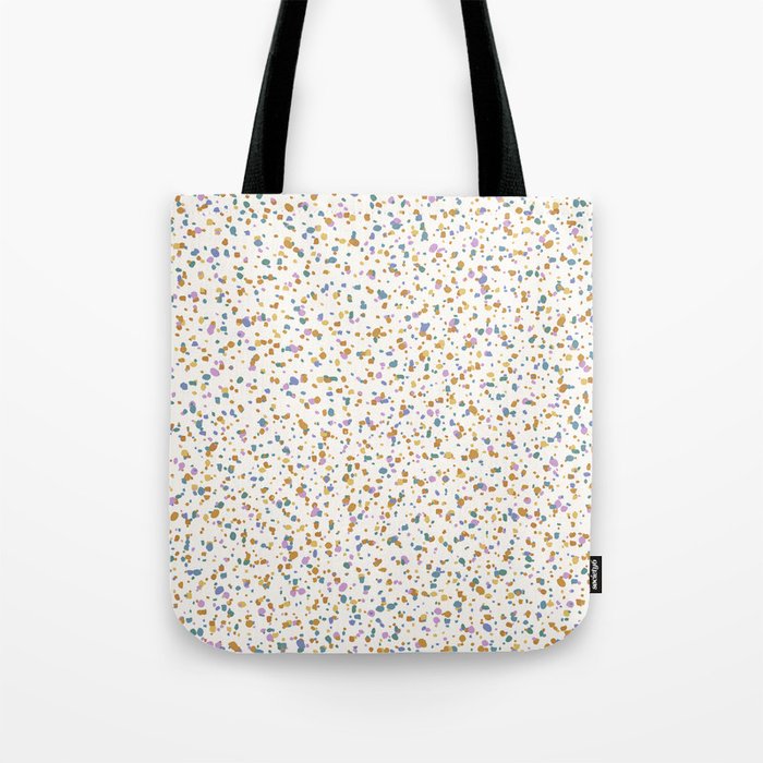 Festive Speckled Dot Pattern - Retro Rainbow Tote Bag Gallery Image 1
