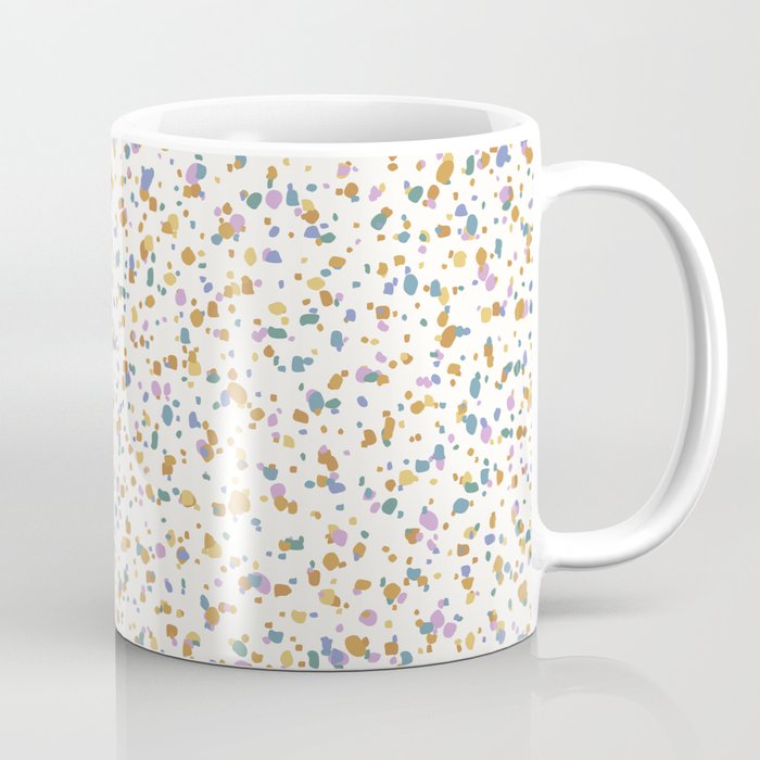 Festive Speckled Dot Pattern - Retro Rainbow Coffee Mug Gallery Image 1