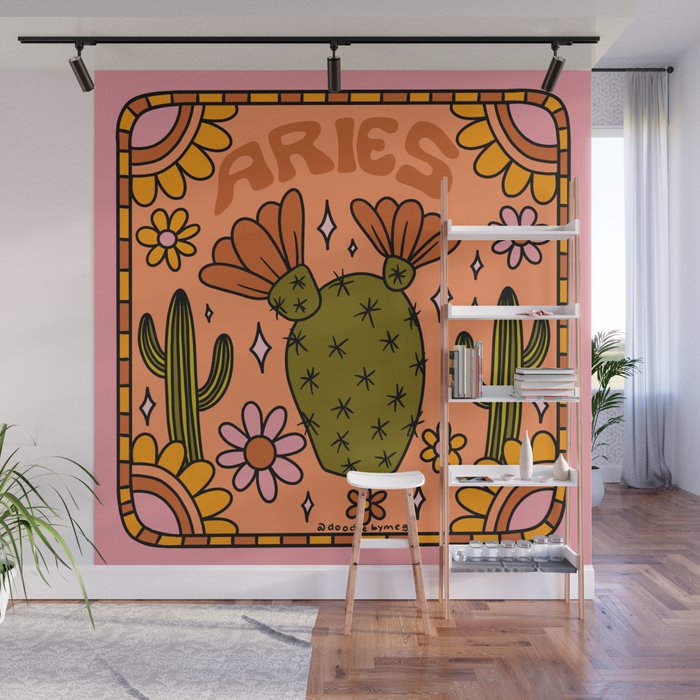 Aries Cactus Wall Mural Gallery Image 1