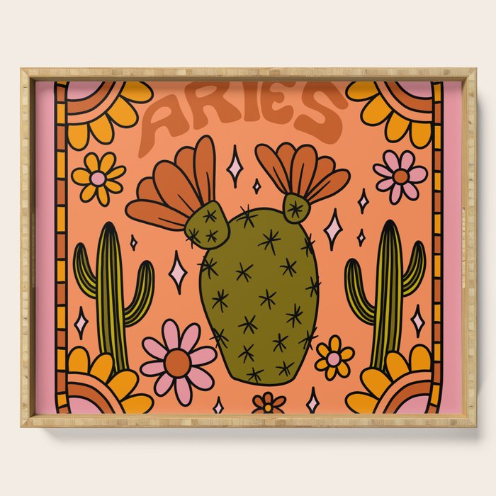 Aries Cactus Serving Tray Gallery Image 1