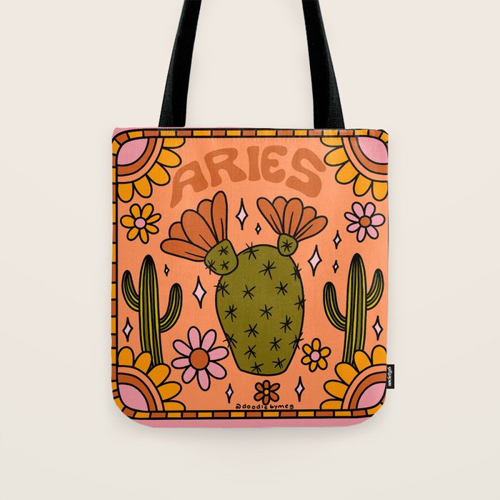 Aries Cactus Tote Bag Gallery Image 1
