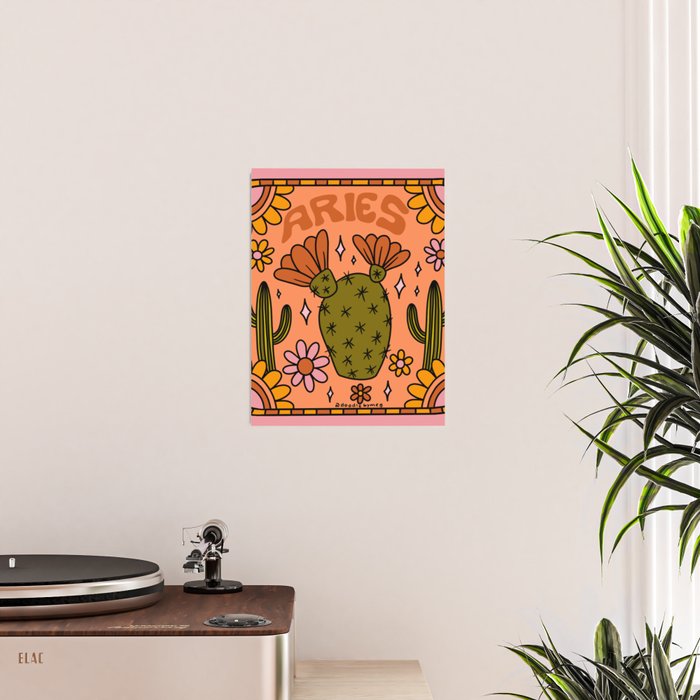 Aries Cactus Poster Gallery Image 2