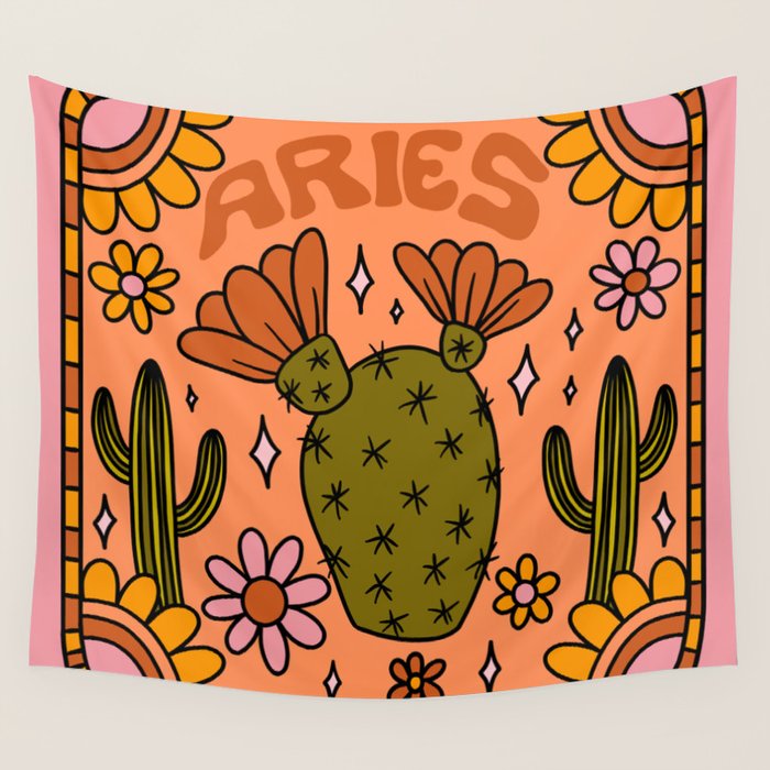 Aries Cactus Wall Tapestry Gallery Image 4