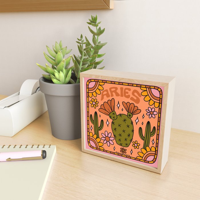 Aries Cactus Mini Art Print Gallery Image 2