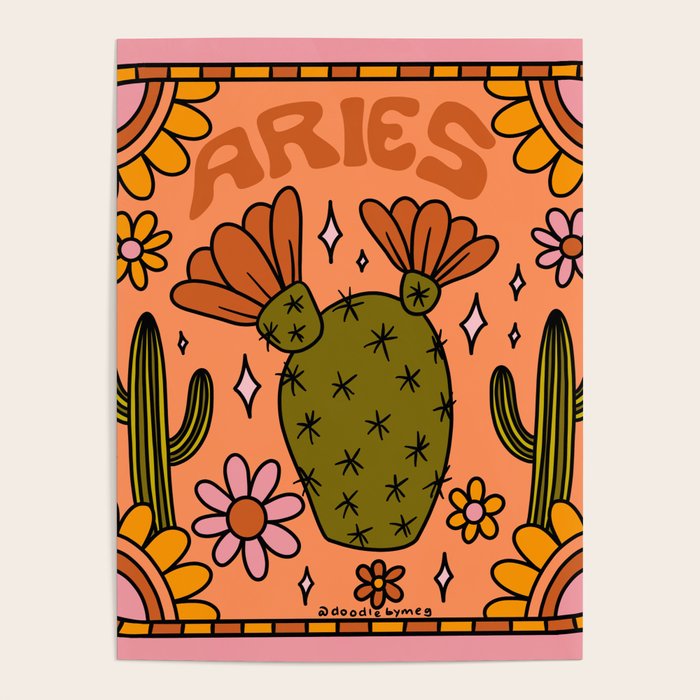 Aries Cactus Poster Gallery Image 4