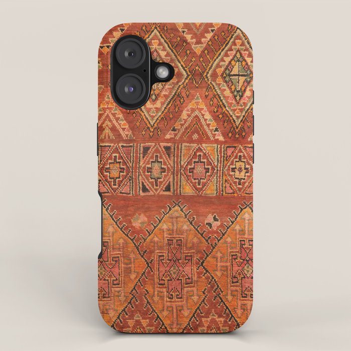 Traditional Vintage Heritage Moroccan Carpet  iPhone Case Gallery Image 1