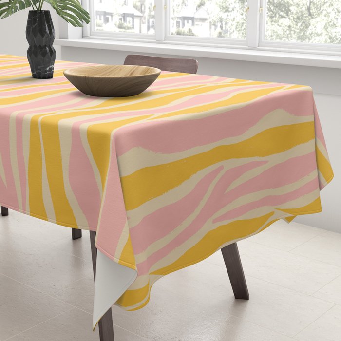 Wavy summer stripe Tablecloth Gallery Image 3
