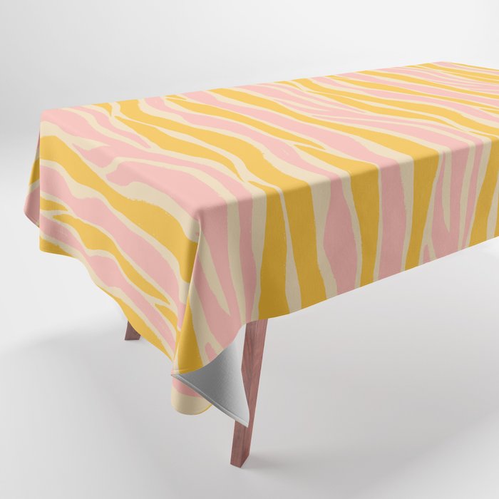 Wavy summer stripe Tablecloth Gallery Image 1