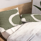 Abstract Retro Shapes Pillow Sham Gallery Image 2