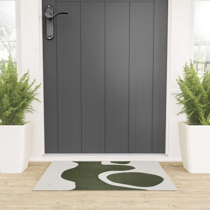 Abstract Retro Shapes Welcome Mat Gallery Image 3