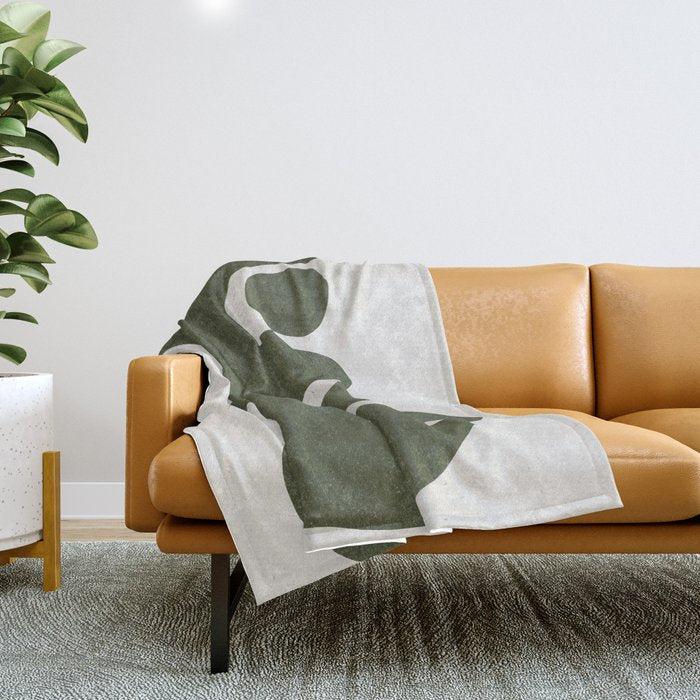 Abstract Retro Shapes Throw Blanket Gallery Image 1