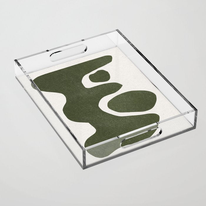 Abstract Retro Shapes Acrylic Tray Gallery Image 1