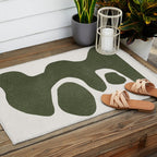 Abstract Retro Shapes Outdoor Rug Gallery Image 2