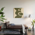 Abstract Retro Shapes Wood Wall Art Gallery Image 2