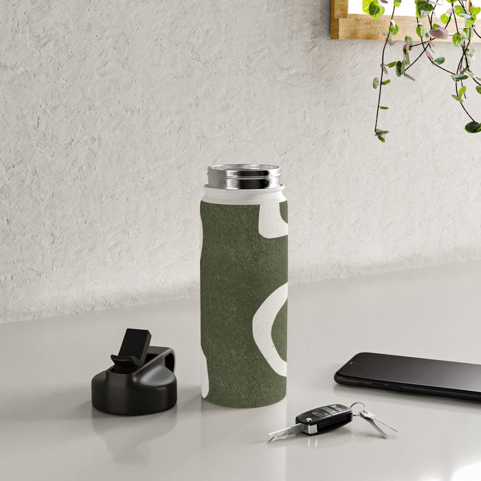 Abstract Retro Shapes Water Bottle Gallery Image 4