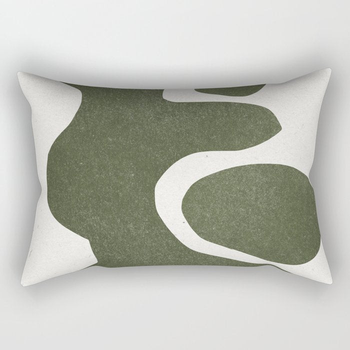 Abstract Retro Shapes Rectangular Pillow Gallery Image 2