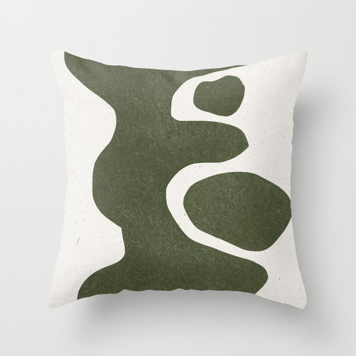 Abstract Retro Shapes Throw Pillow Gallery Image 6