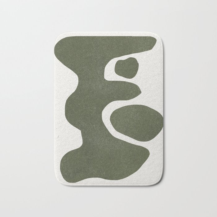 Abstract Retro Shapes Bath Mat Gallery Image 1